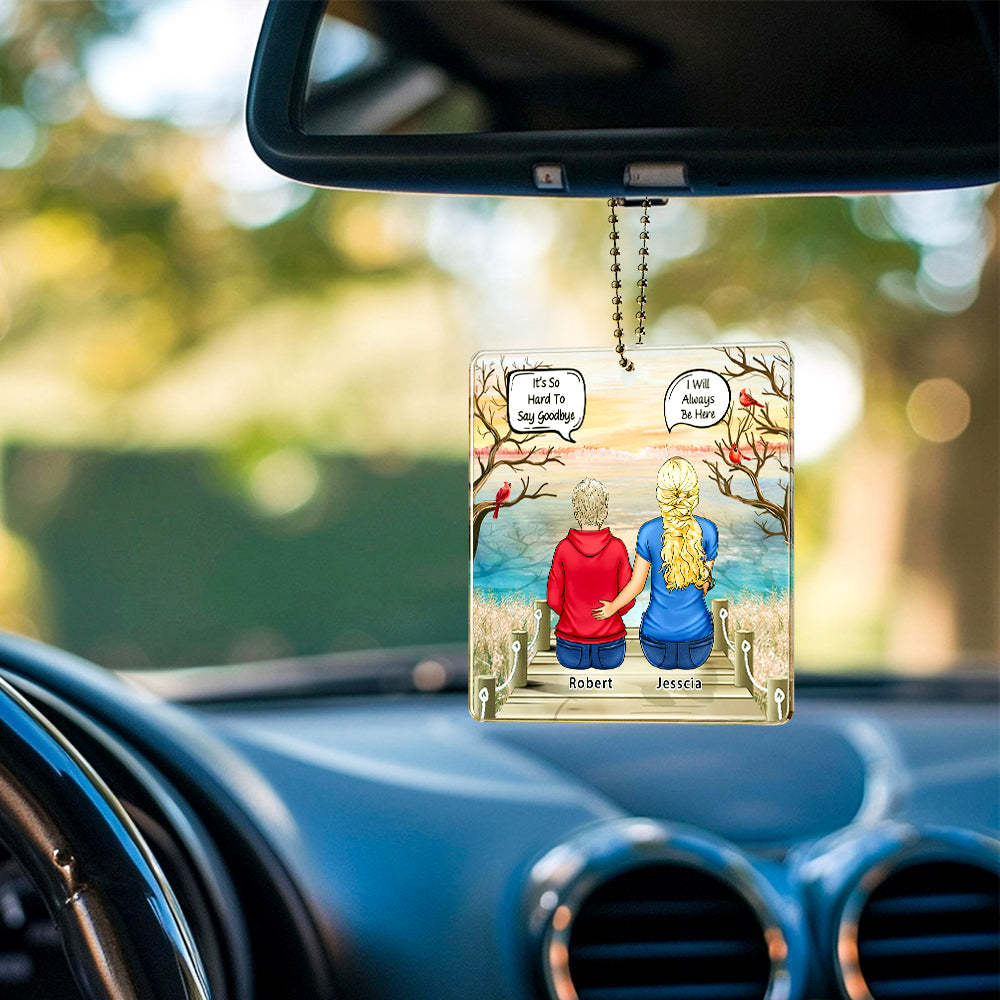 Custom Car Ornament Memorial Gift for Family, Friends, Siblings and the Deceased Acrylic Ornament - NameNecklaceAU