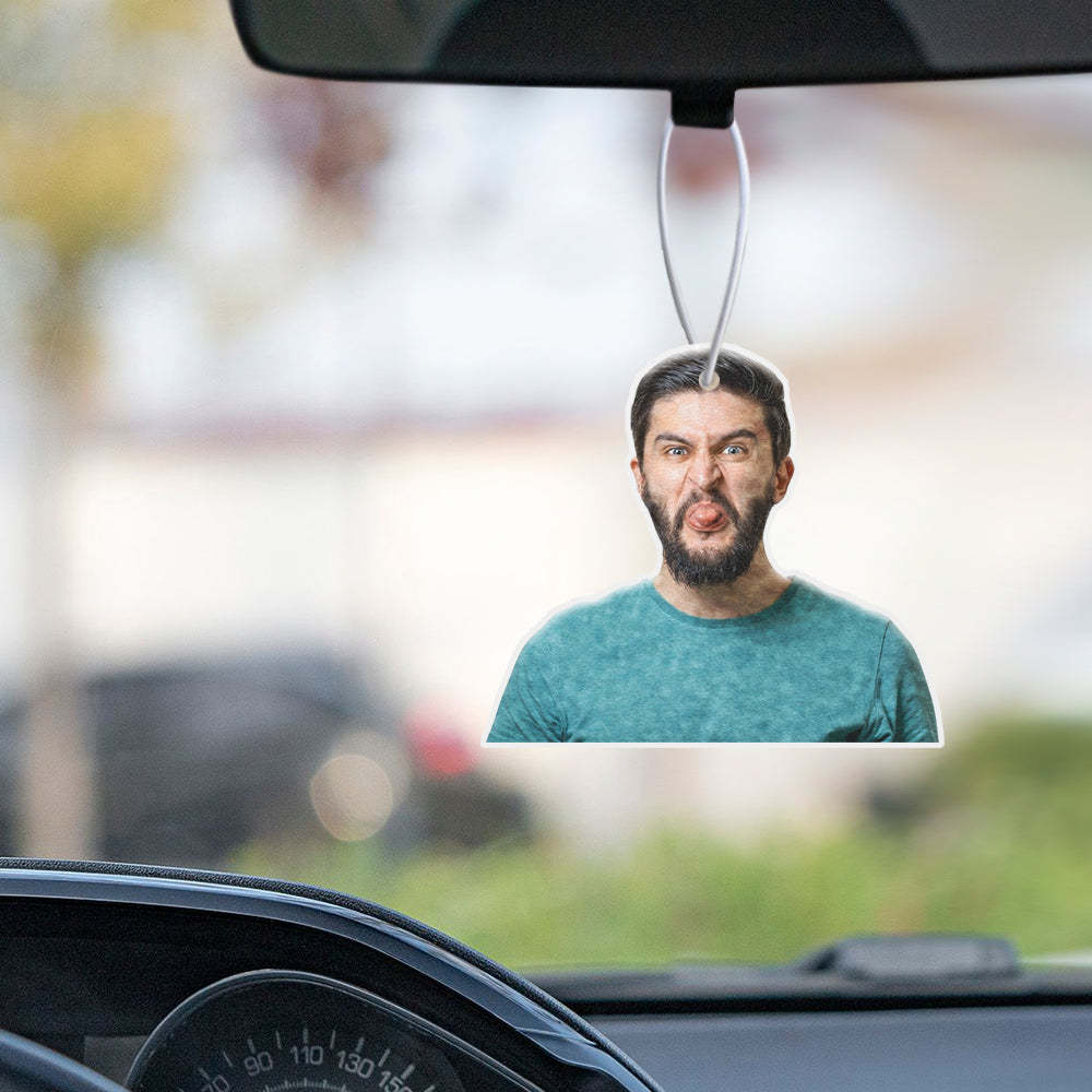 Custom Photo Air Freshener Personalised Car Air Freshener Rearview Mirror Ornament Accessories 3PCS Air Freshener Gifts For Her - GiftLabau