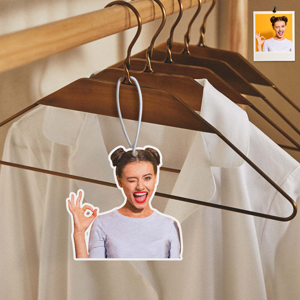 Custom Photo Air Freshener Personalised Car Air Freshener Rearview Mirror Ornament Accessories 3PCS Air Freshener Gifts For Her - GiftLabau