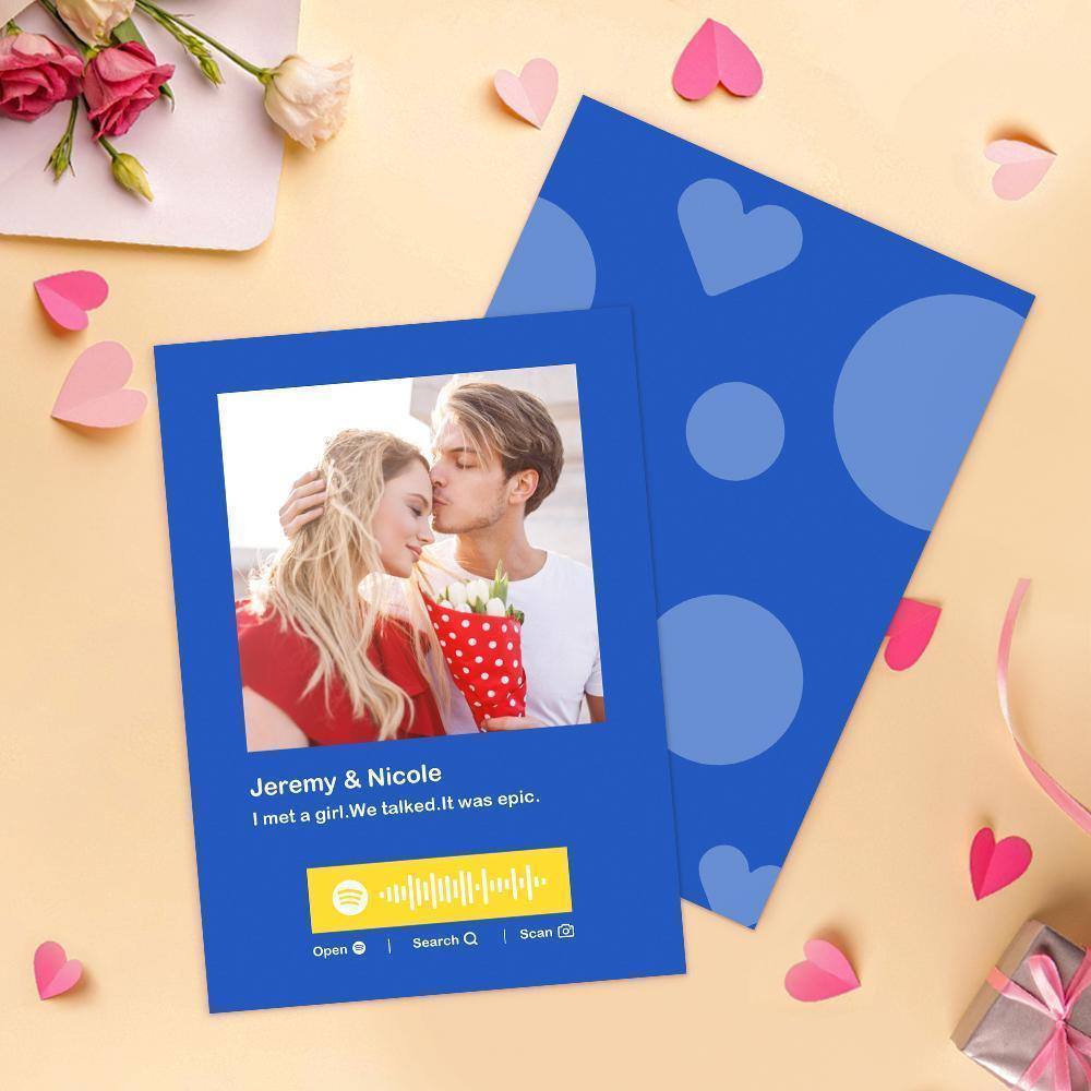 Custom Spotify Code Music Cards for Valentine's Day Cards Memorial Gifts us