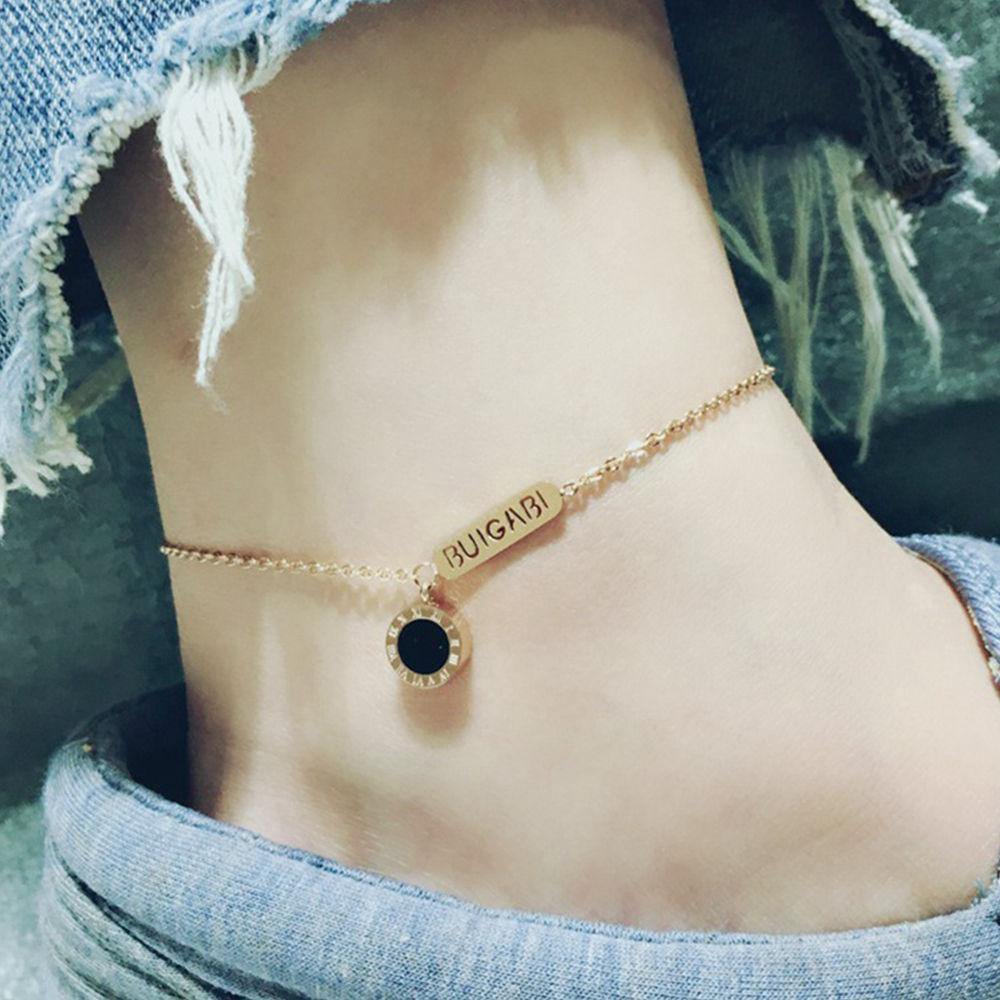 Black Hole Anklet - yournamenecklace