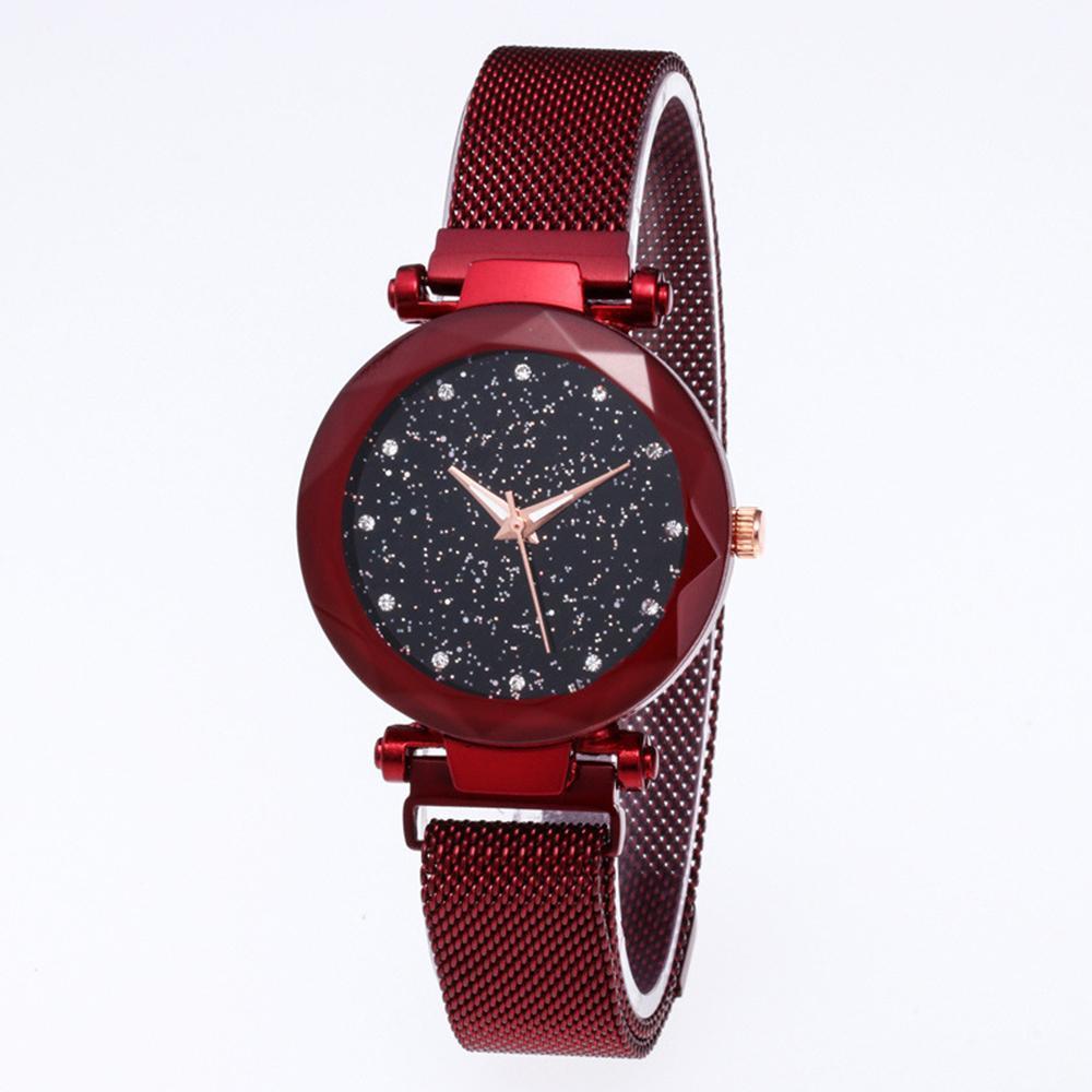 Star Dial Watch Simple Style Red