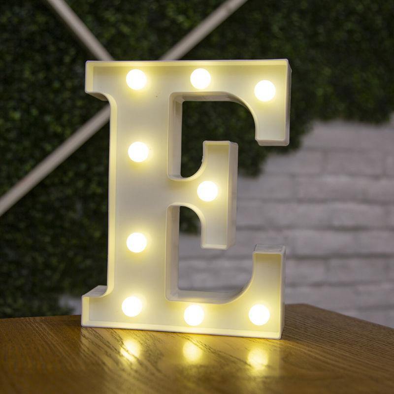 Light Up Letters Name Light Gift"E" - yournamenecklace