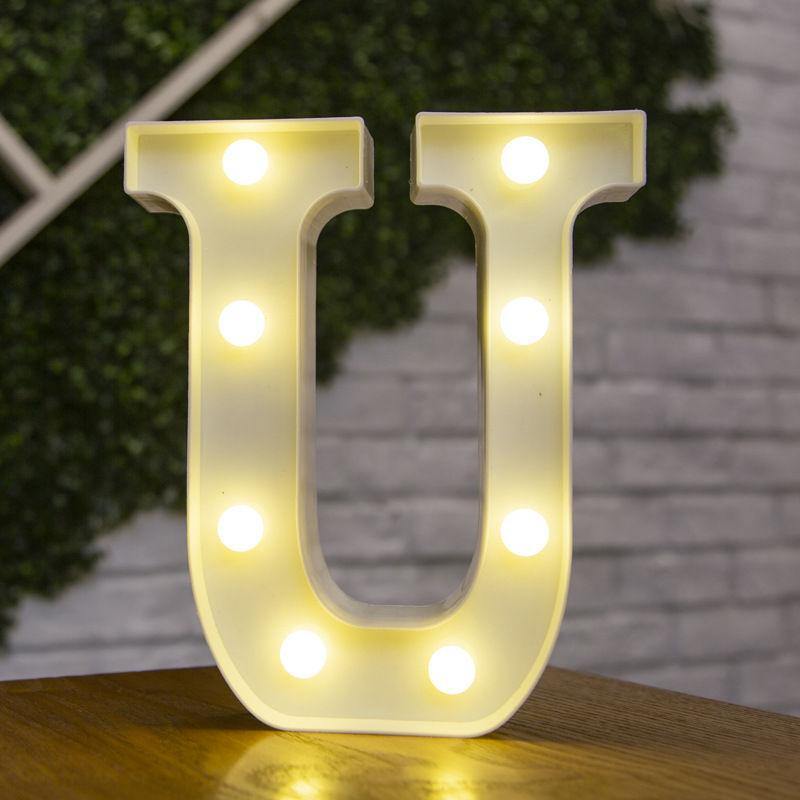 Light Up Letters Name Light Gift"U" - yournamenecklace