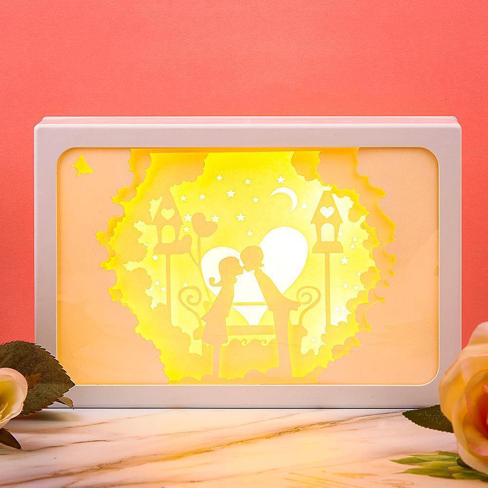 3D Paper Cut Light Vertical Box Gifts - yournamenecklace