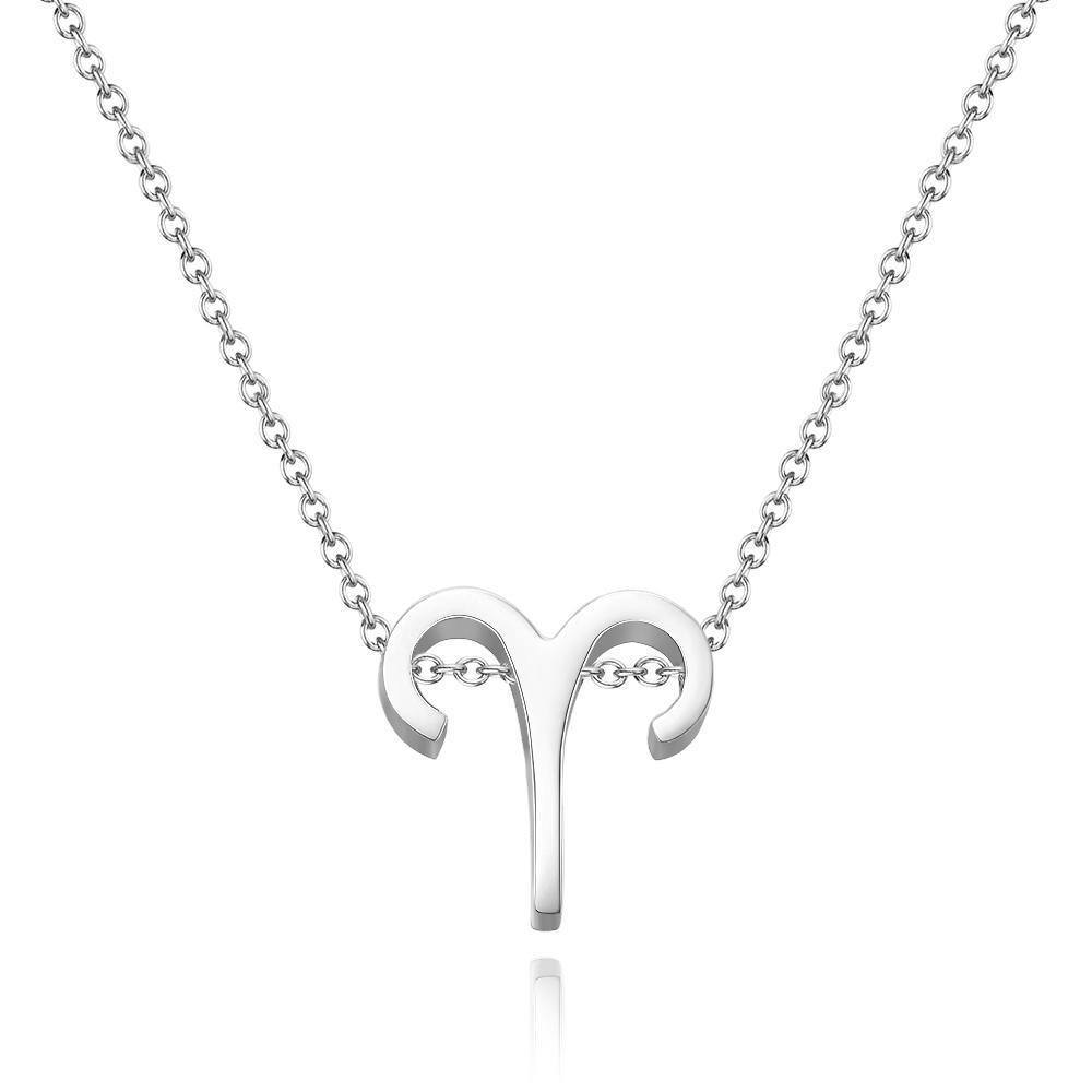 Twelve Constellation Necklace-Aries-Anti-oxidation Stainless Steel - soufeelus
