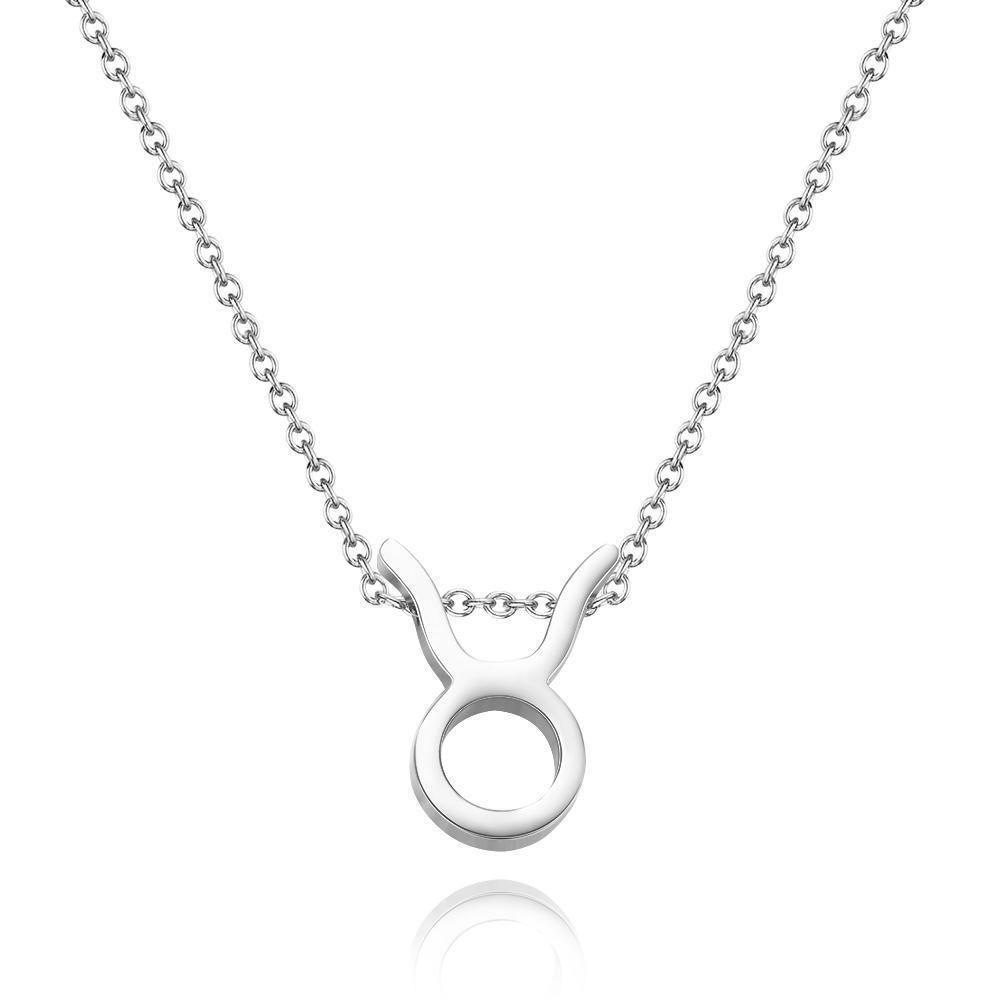 Twelve Constellation Necklace-Taurus-Anti-oxidation Stainless Steel - soufeelus