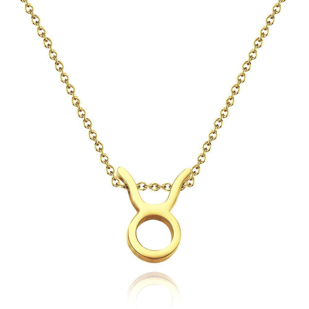 Twelve Constellation Necklace-Taurus-Anti-oxidation Stainless Steel - soufeelus