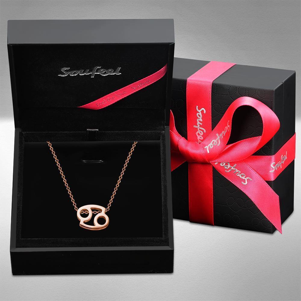 Twelve Constellation Necklace-Cancer-Anti-oxidation Stainless Steel - soufeelus