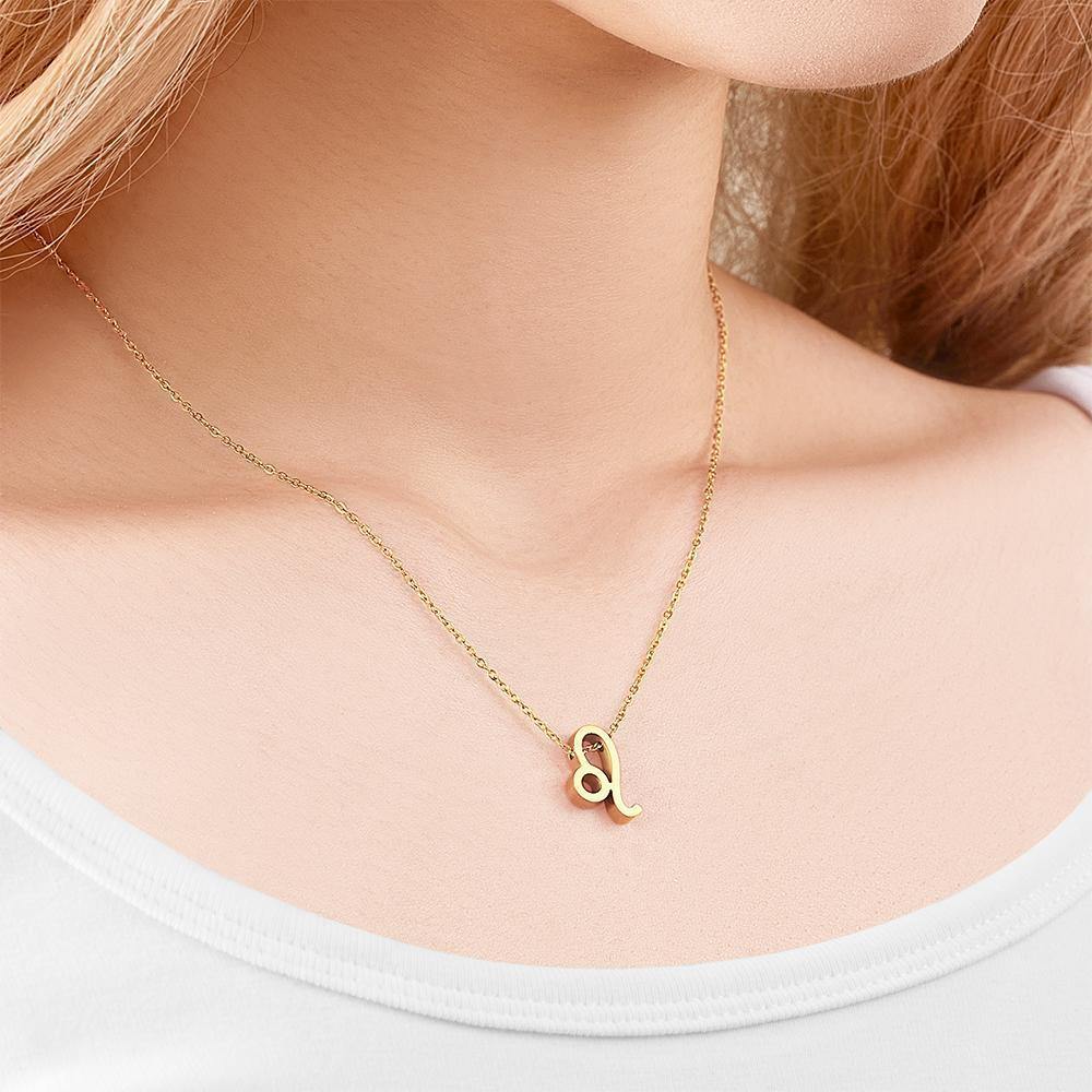 Twelve Constellation Necklace-Leo-Anti-oxidation Stainless Steel - soufeelus