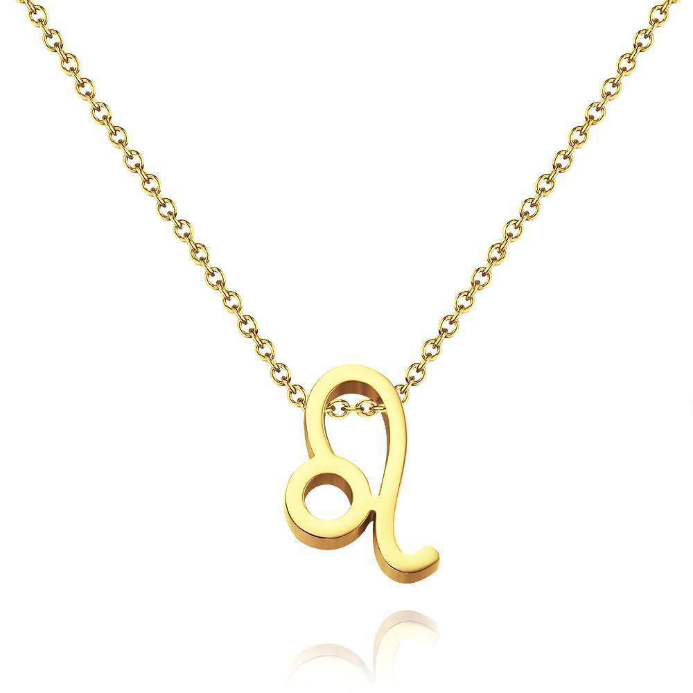 Twelve Constellation Necklace-Leo-Anti-oxidation Stainless Steel - soufeelus