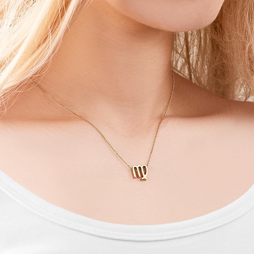 Twelve Constellation Necklace-Virgo-Anti-oxidation Stainless Steel - soufeelus