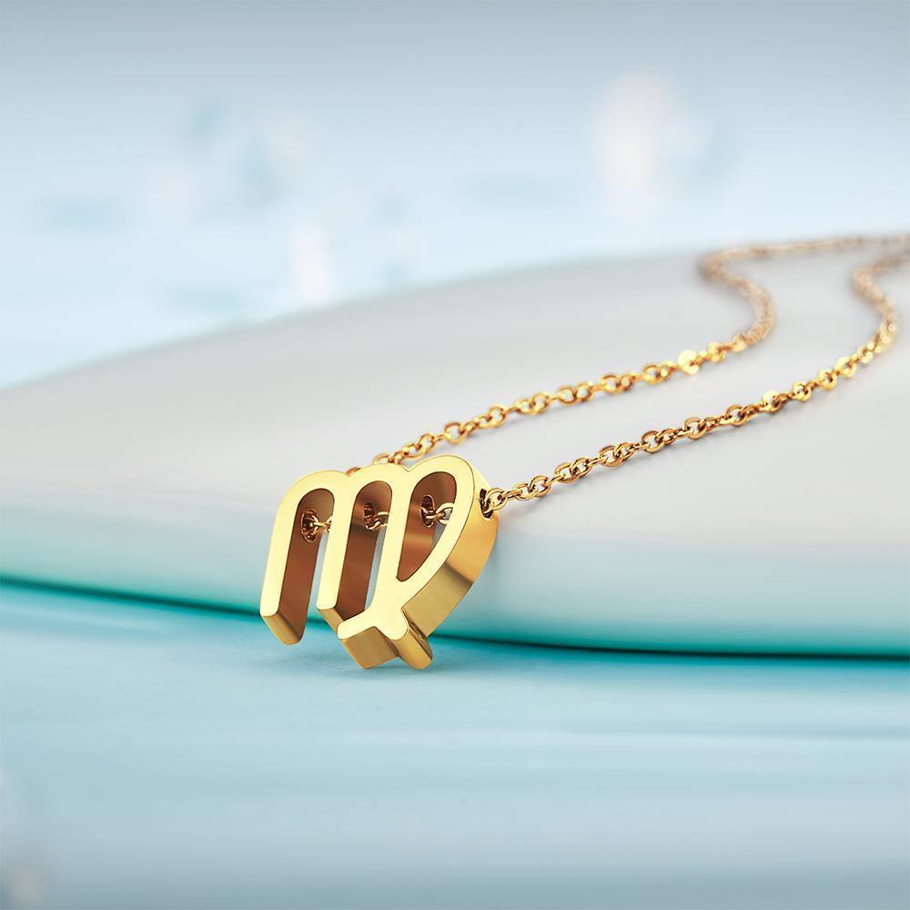 Twelve Constellation Necklace-Virgo-Anti-oxidation Stainless Steel - soufeelus