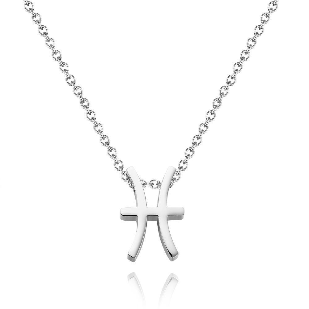 Twelve Constellation Necklace-Pisces-Anti-oxidation Stainless Steel - soufeelus