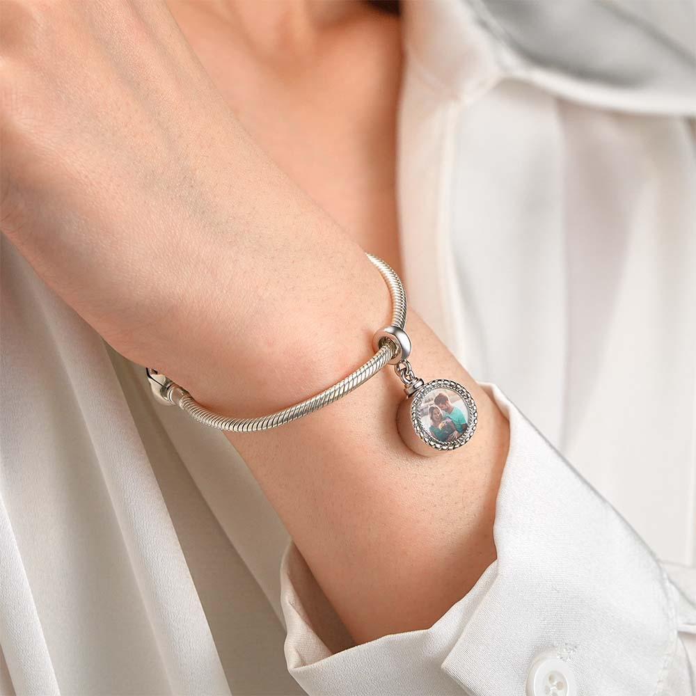 Custom Photo Cremation Urn Charm for Ashes - yournamenecklaceau