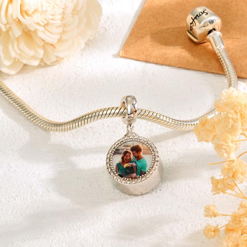 Custom Photo Cremation Urn Charm for Ashes - yournamenecklaceau