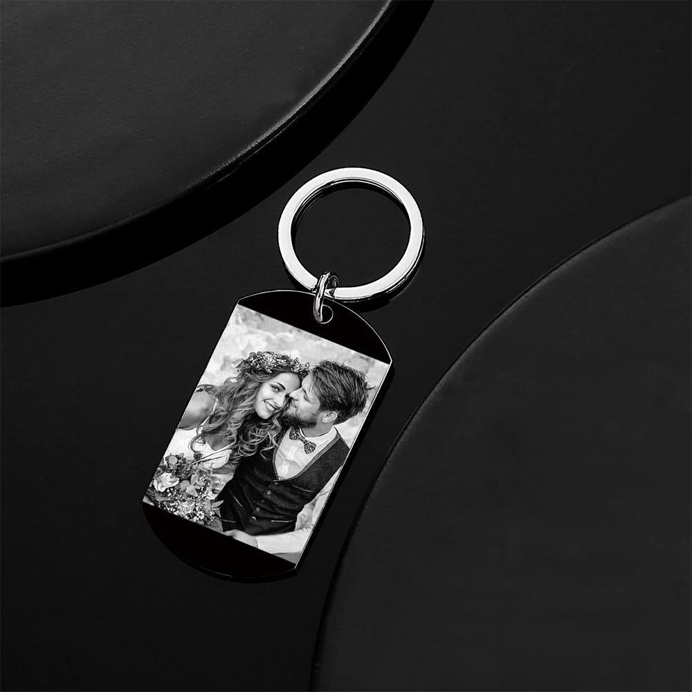 Custom Photo Calendar Keychain Tag Keychain Wedding Gift for Couple