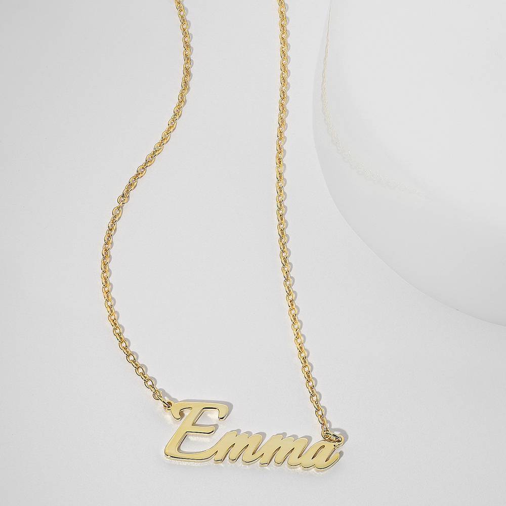 Personalized Name Necklace 14k Gold Plated Silver