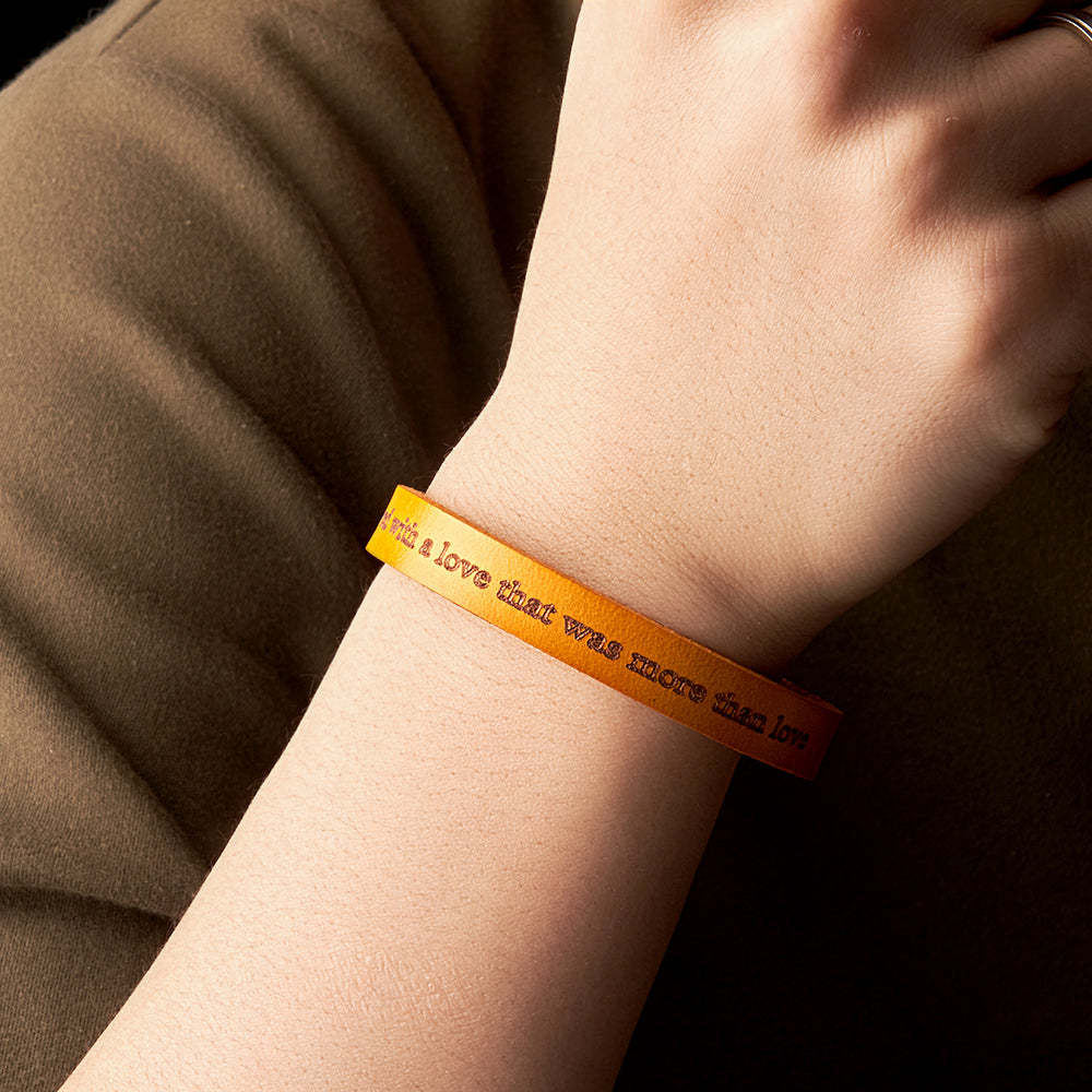 Engravable Retro Leather Bracelet Unique Style Men's Bracelet - yournamenecklaceau