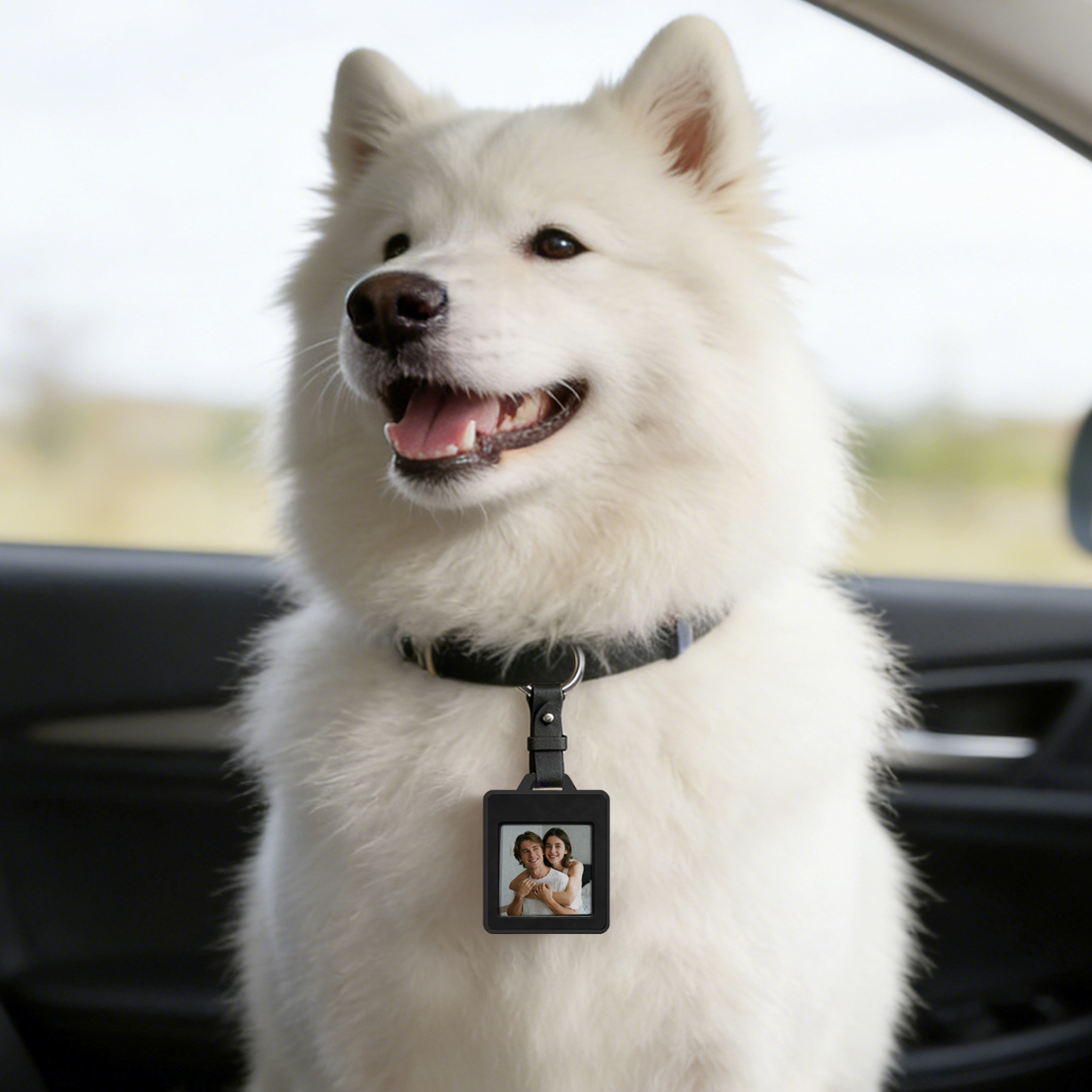 E-Ink Tag Colorful Screen Smart Tracker Keychain – Changeable Photo Display, Anti-Lost Locator with E-Ink Screen - NameNecklaceAU