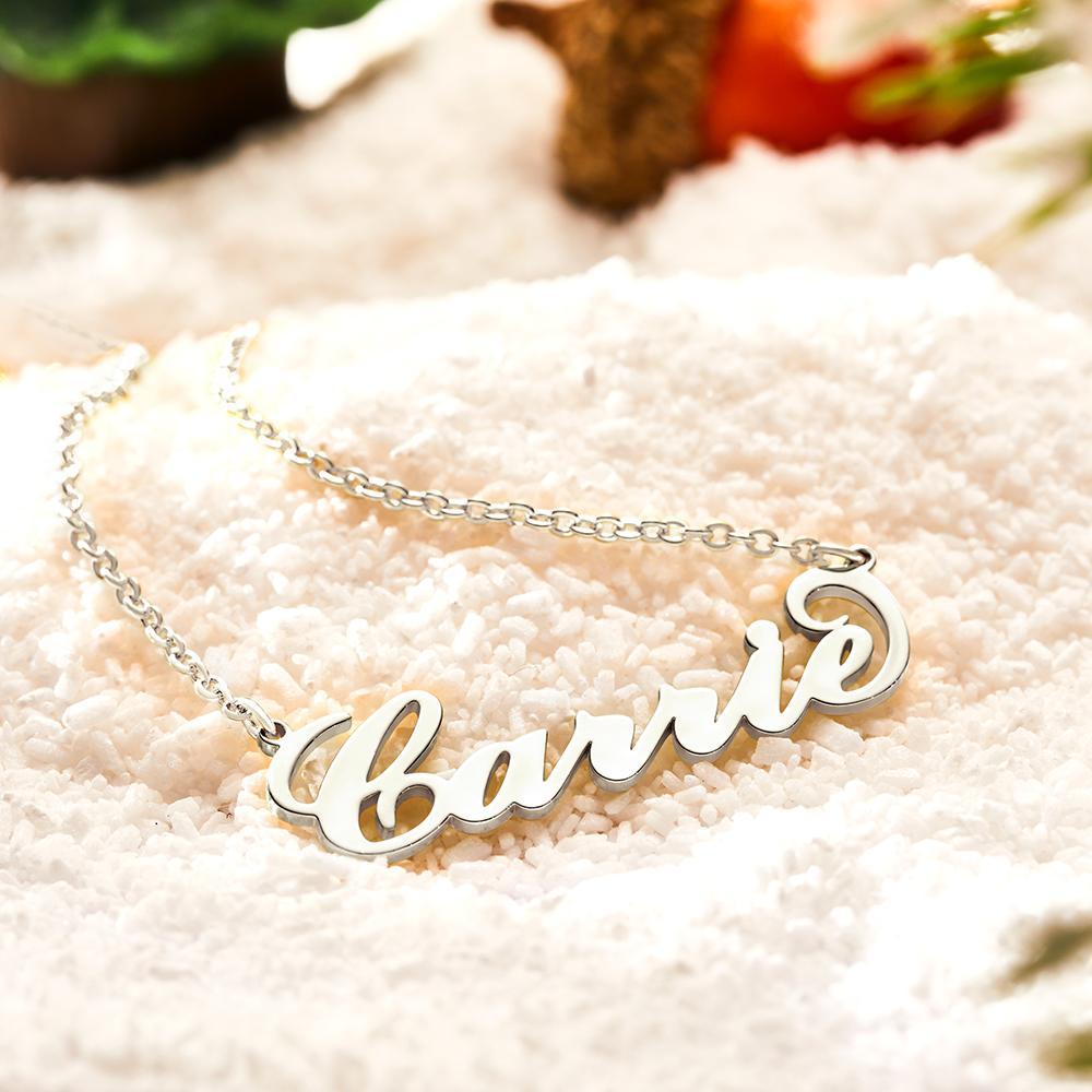 Carrie Style Name Necklace Copper For Her