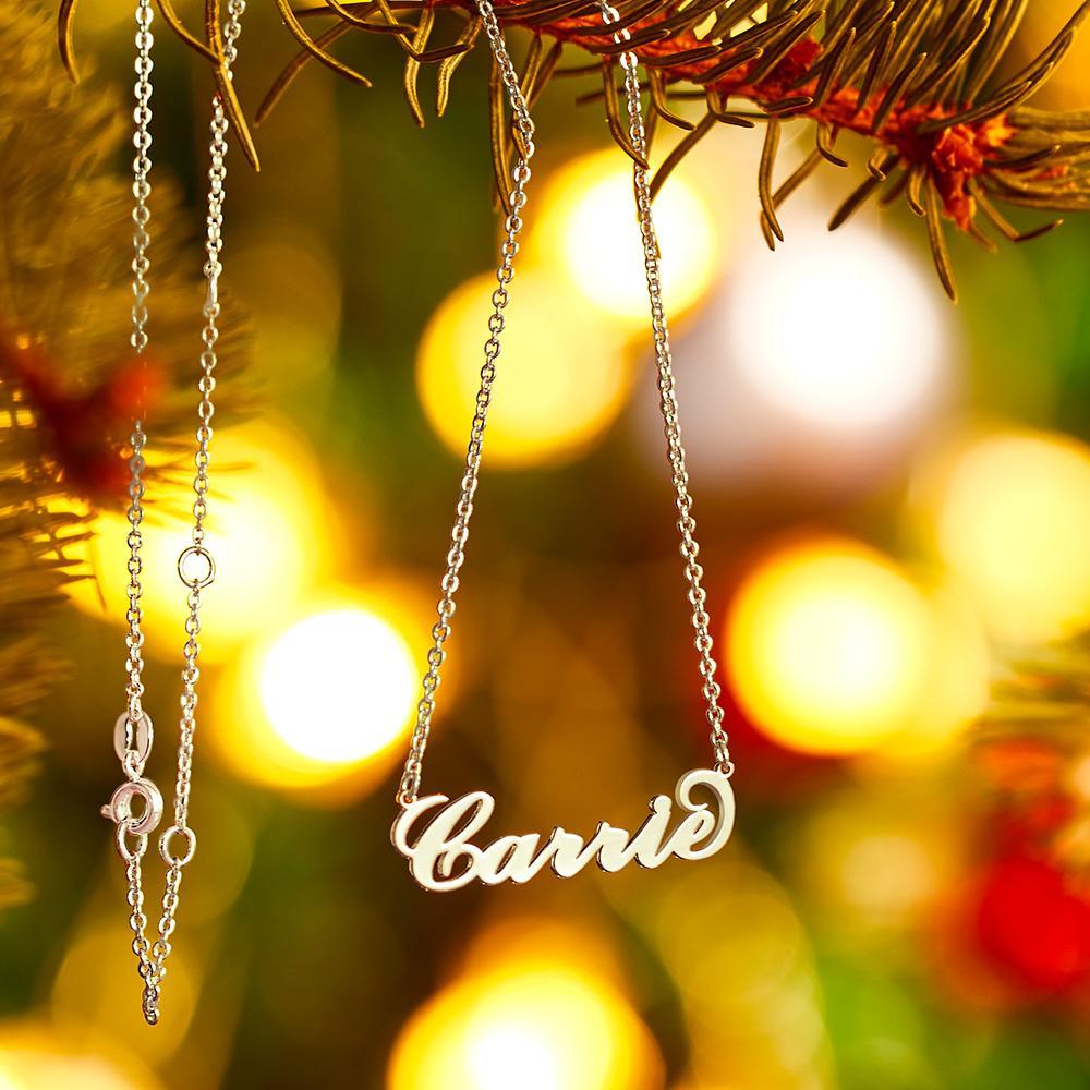 Carrie Style Name Necklace Copper For Her