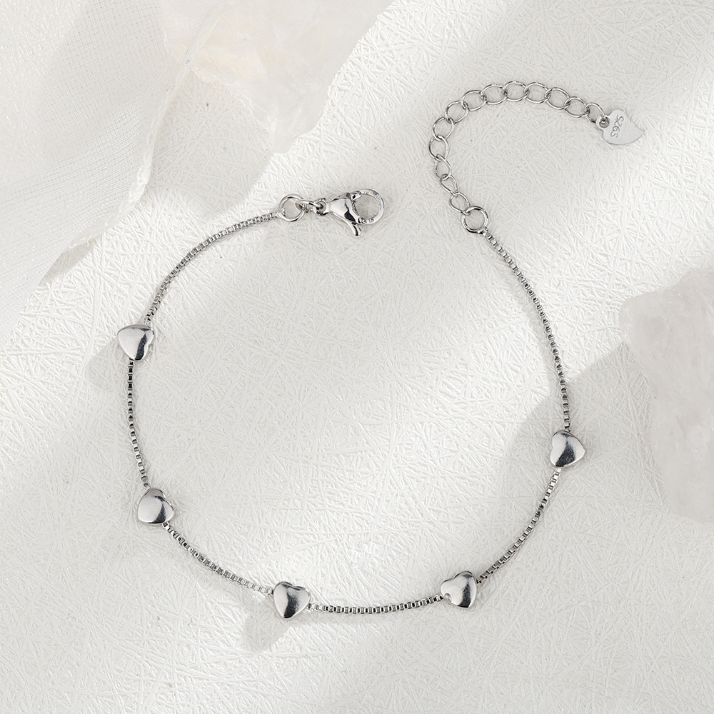 Heart-Shaped Bracelet Sweet Love Jewelry Gift for Girlfriend on Valentine’s Day - NameNecklaceAU