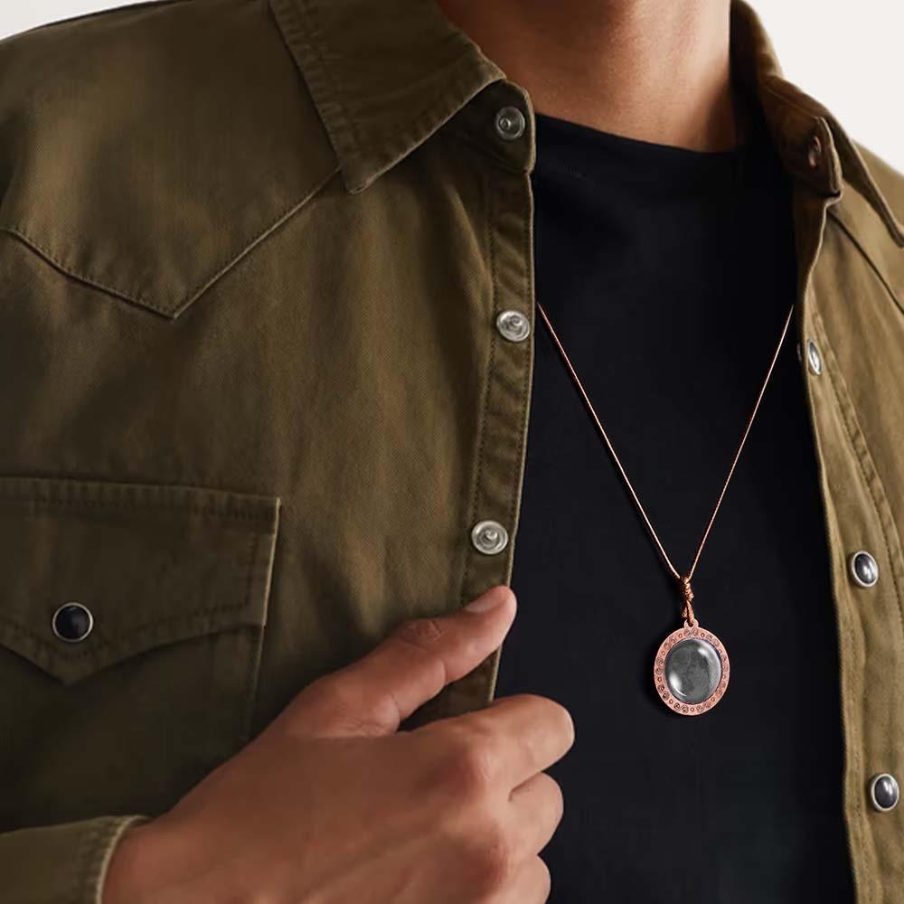 Custom Moon Phase Wood Pendant Necklace Personalized Engraved Name Valentine's Gifts for Her - yournamenecklaceau