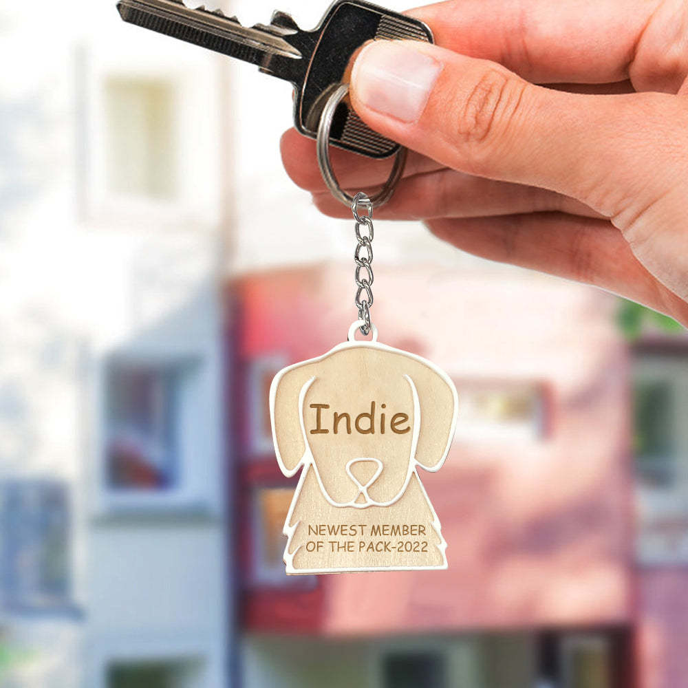 Personalized Newest Member Pet Keychain for Pet Lovers - yournamenecklaceau