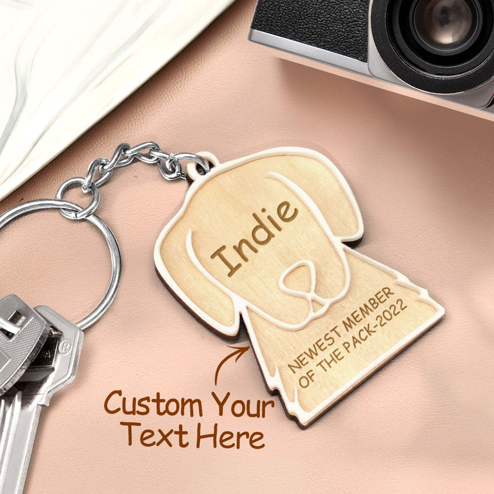Personalized Newest Member Pet Keychain for Pet Lovers - yournamenecklaceau