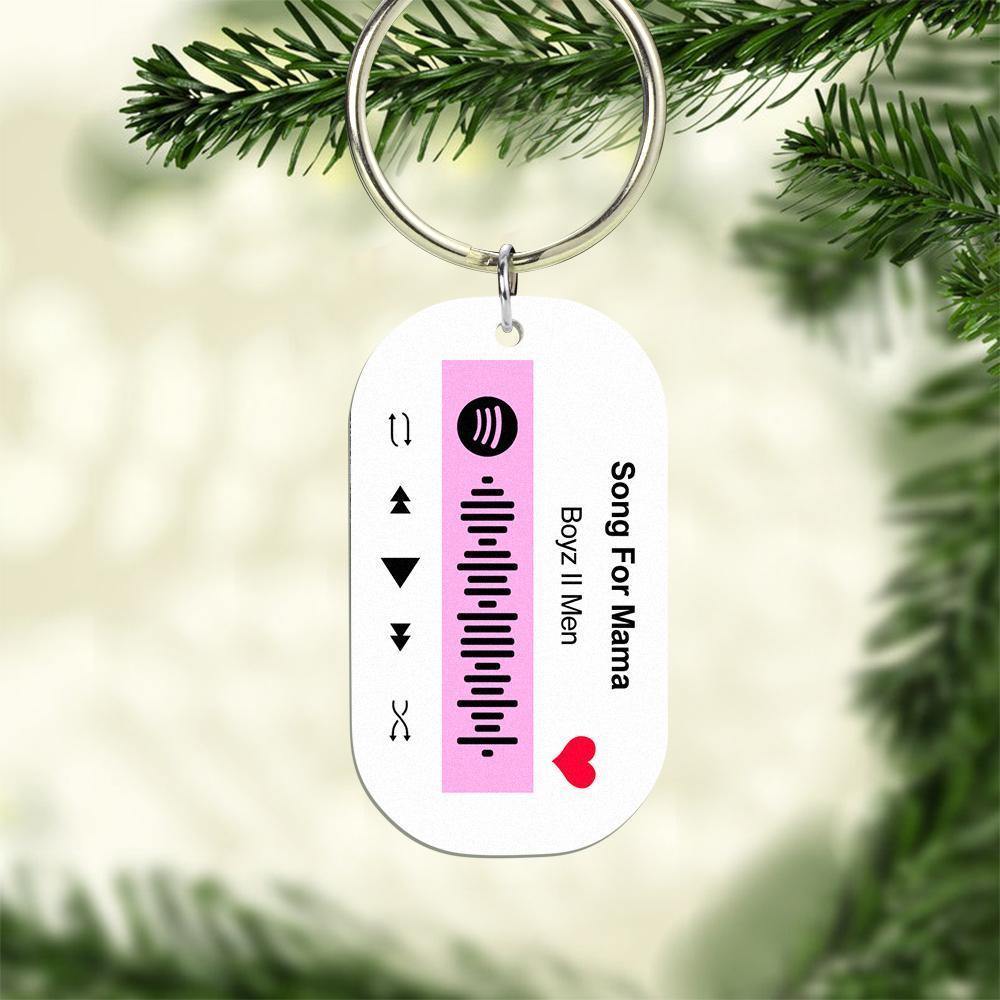 Scannable Spotify Code Keychain Spotify Favorite Song Engraved Keychain Gifts for Her Pink us