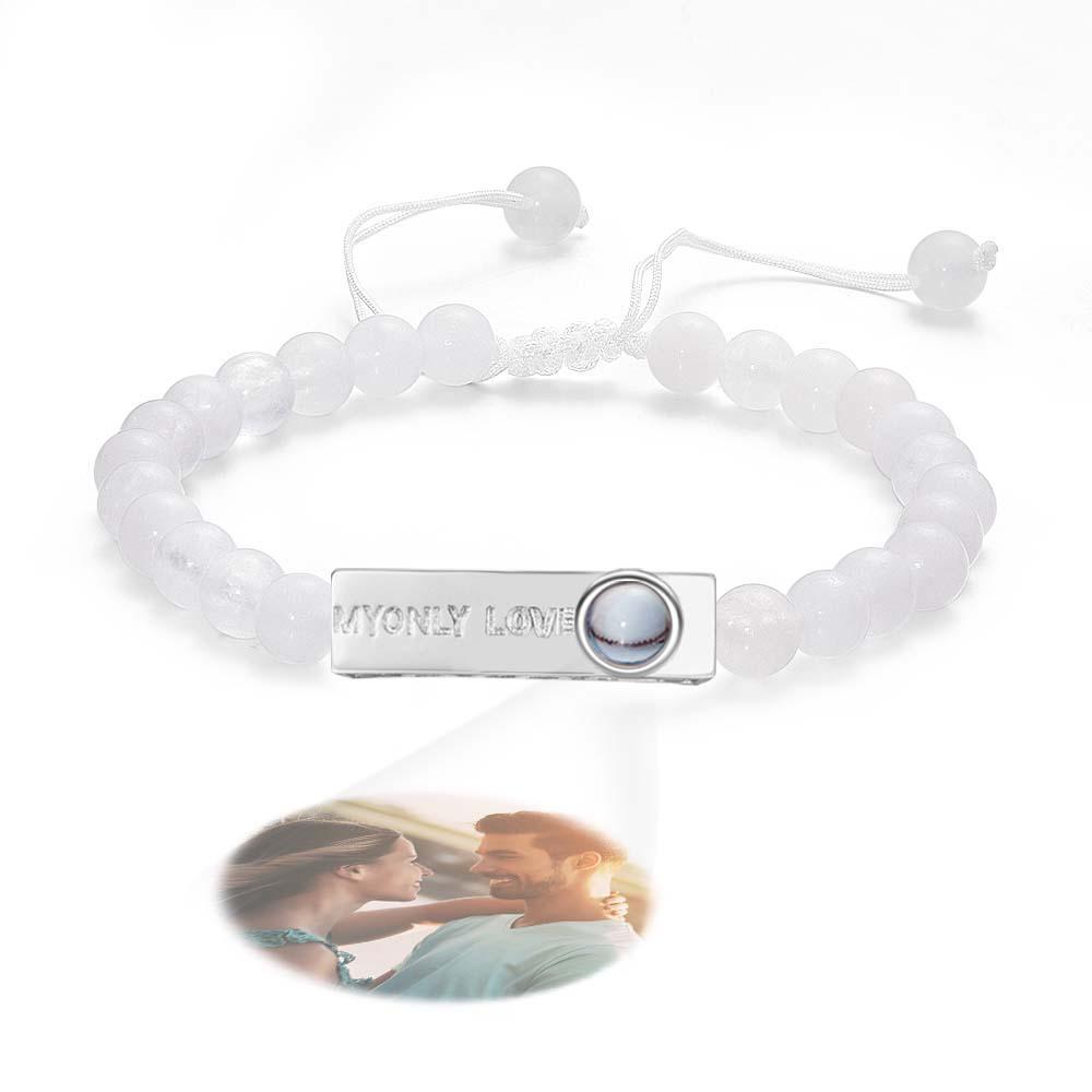 Personalized Photo Projection Beads Bracelet My Only Love Creative Gift For Her - yournamenecklaceau
