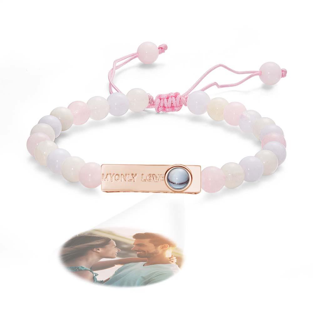 Personalized Photo Projection Beads Bracelet My Only Love Creative Gift For Her - yournamenecklaceau