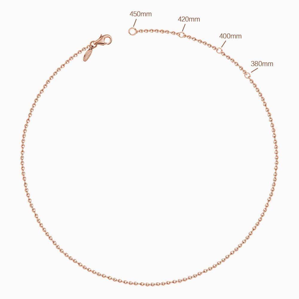 Vintage Embossed Mirror Photo Necklace Rose Gold Plated - yournamenecklace