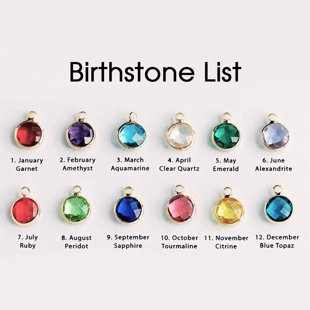 Personalized Birthstone Necklace Custom Necklace Gift for Her - yournamenecklaceau