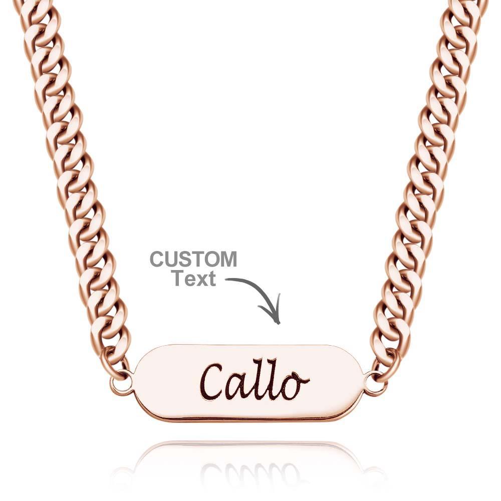 Custom Name Necklace Personalized Vintage Cuban Link Chain Necklace Gift for Men Women - yournamenecklaceau