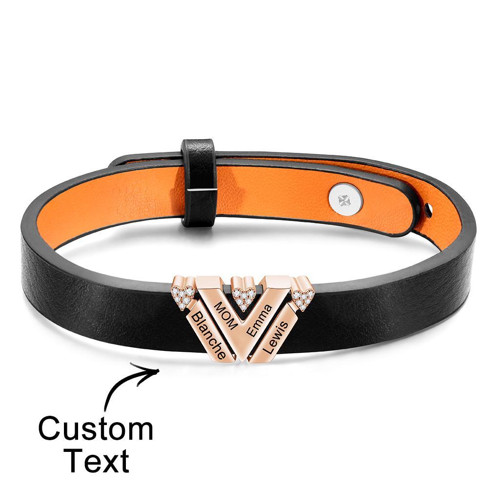 Custom Engraved Bracelet Simple Fashion Advanced Gifts - yournamenecklaceau