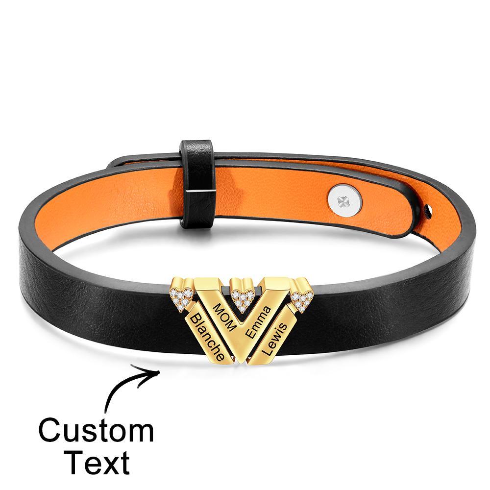 Custom Engraved Bracelet Simple Fashion Advanced Gifts - yournamenecklaceau