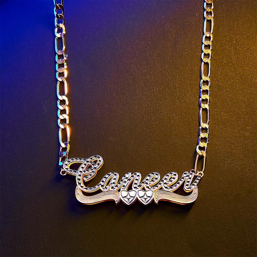 Custom Hip Hop Name Necklace Personalized Bling Metal Necklace Gifts for Men - yournamenecklaceau