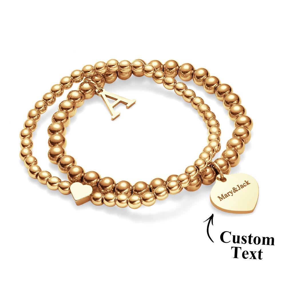 Custom Name Bracelet Initial Metal Gift - yournamenecklaceau