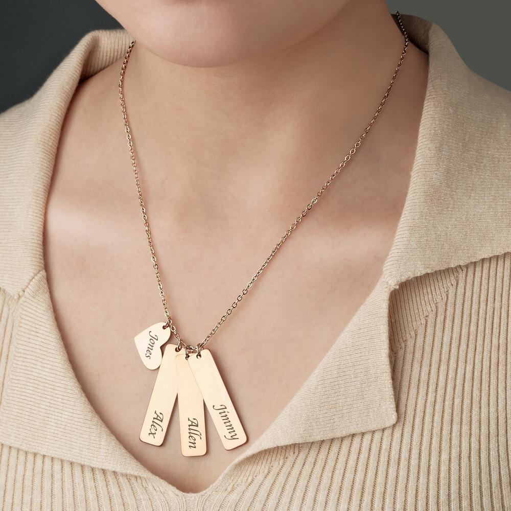 Custom Name Necklace Heart Name Wedding Gift for Her - yournamenecklaceau