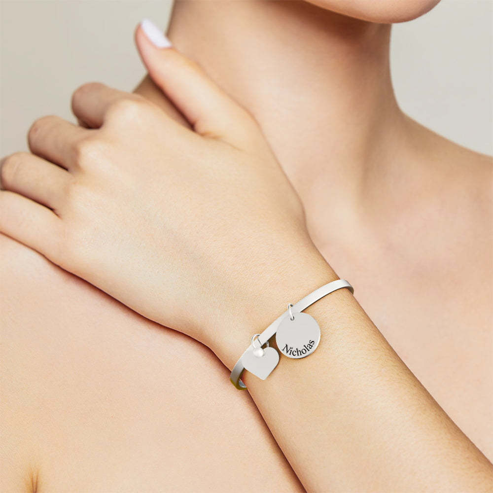 Custom Engraved Bracelet Gift Personalized Name Bracelet for Her - yournamenecklaceau