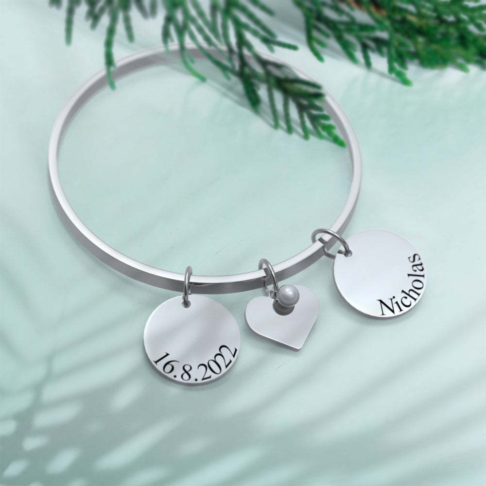 Custom Engraved Bracelet Gift Personalized Name Bracelet for Her - yournamenecklaceau