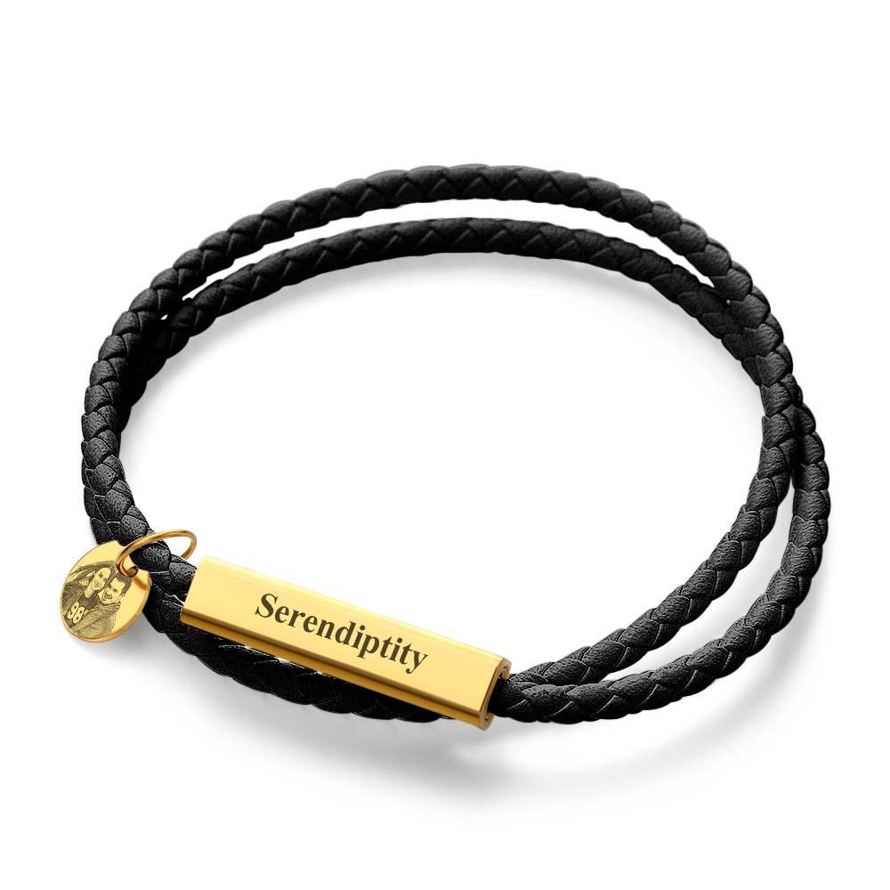 Custom Portrait Bracelet Personalizing Your Special Text or Date Memorial Jewelry Gift - yournamenecklaceau