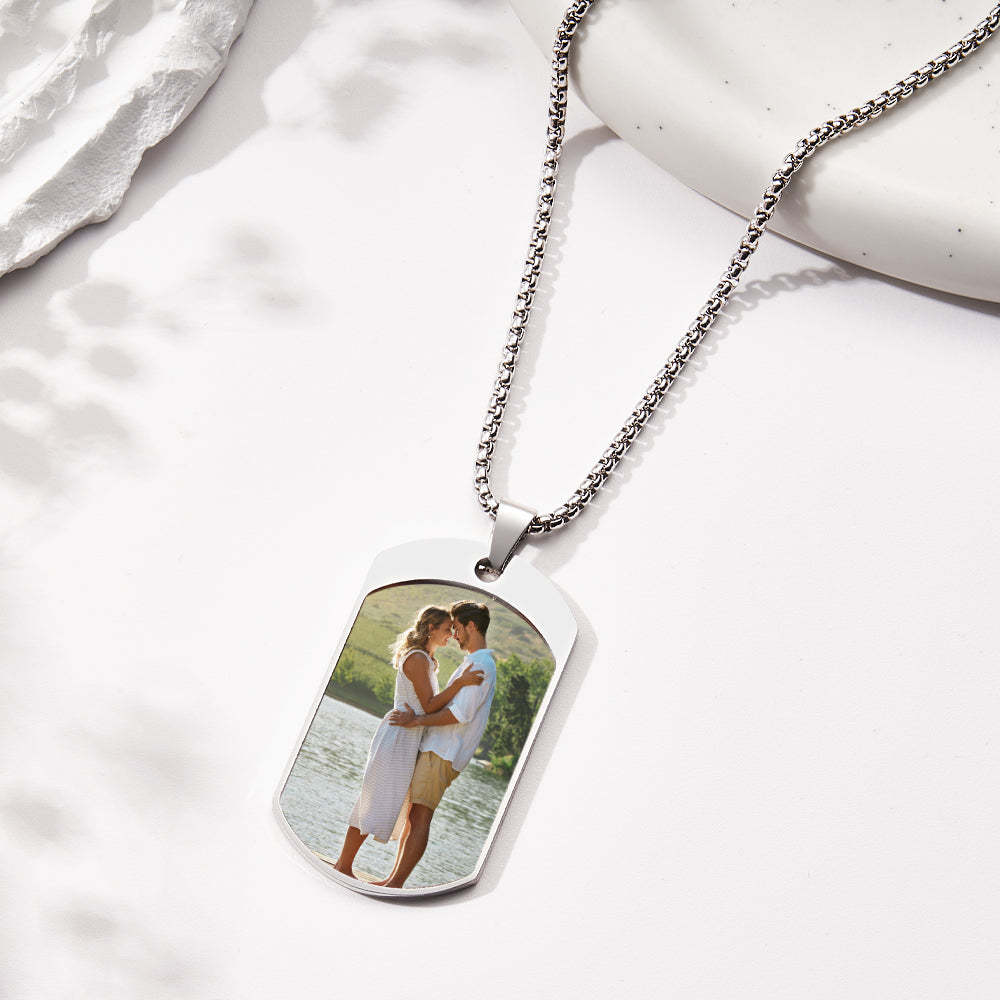 Custom Photo Necklace Archangel Saint Michael Jewelry Pendant - yournamenecklaceau