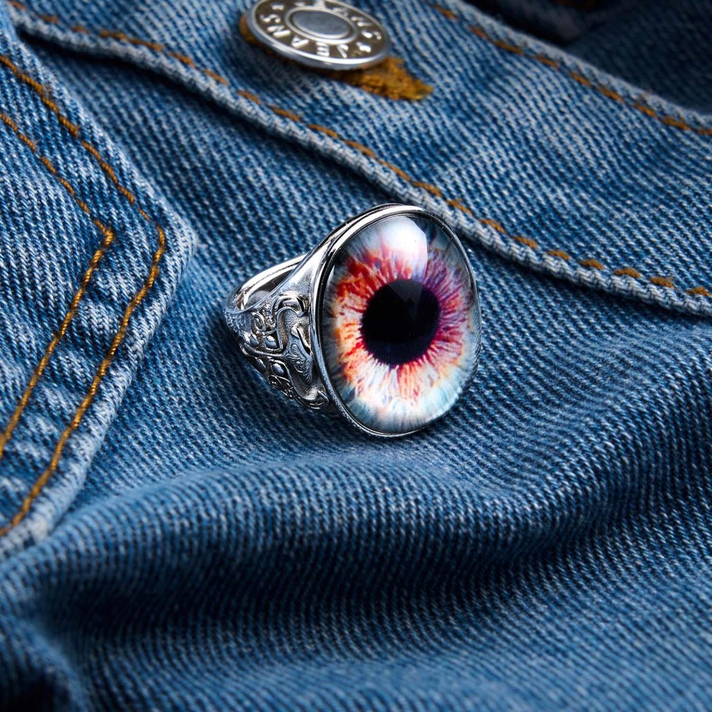 Eyeball Ring Adjustable Men's Ring Best Gift For Him - NameNecklaceAU