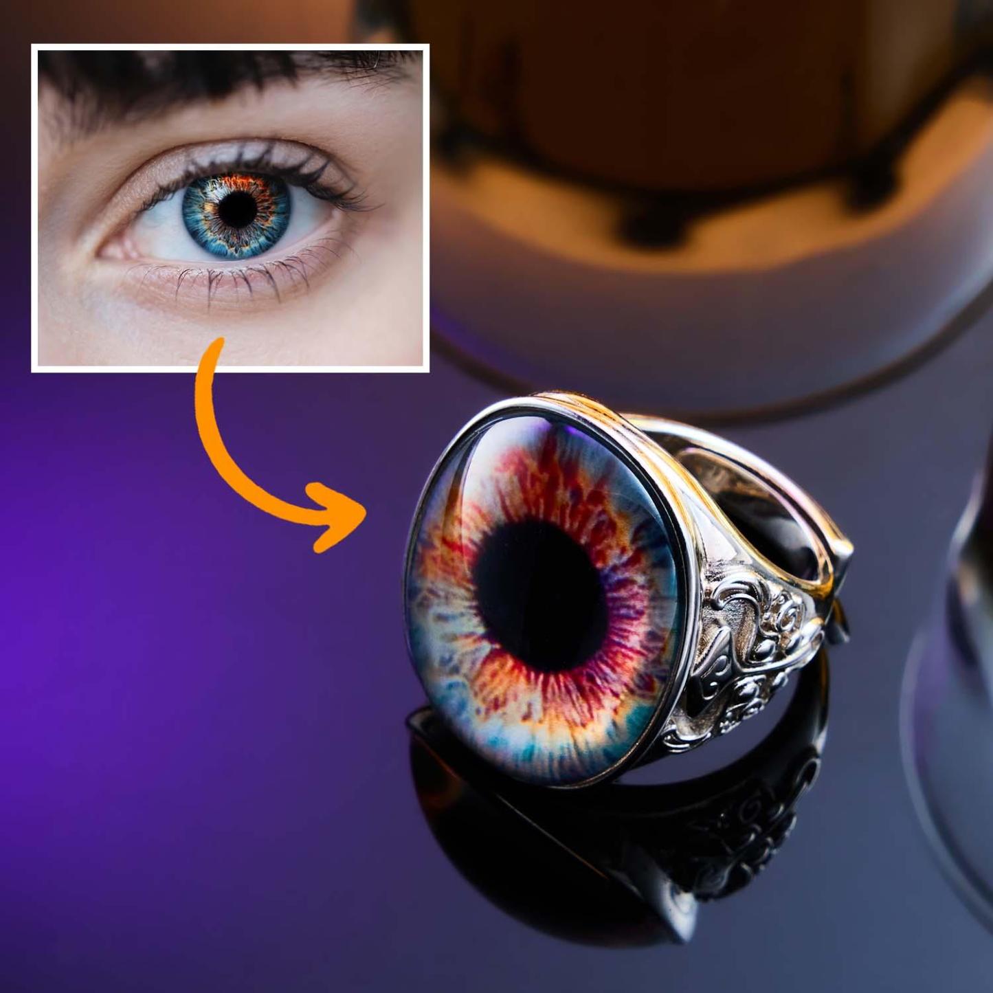 Eyeball Ring Adjustable Men's Ring Best Gift For Him - NameNecklaceAU