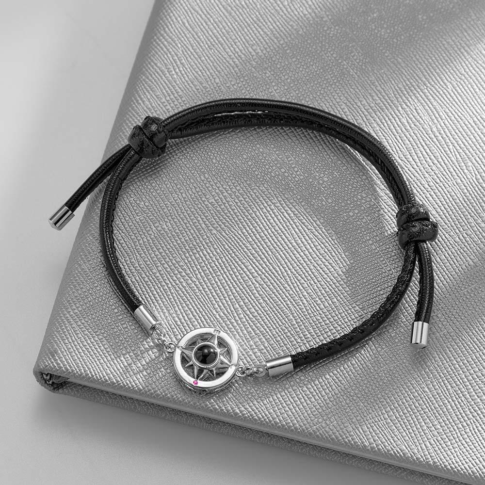 Custom Projection Bracelet Compass Trendy Simple Gifts for Men - yournamenecklaceau