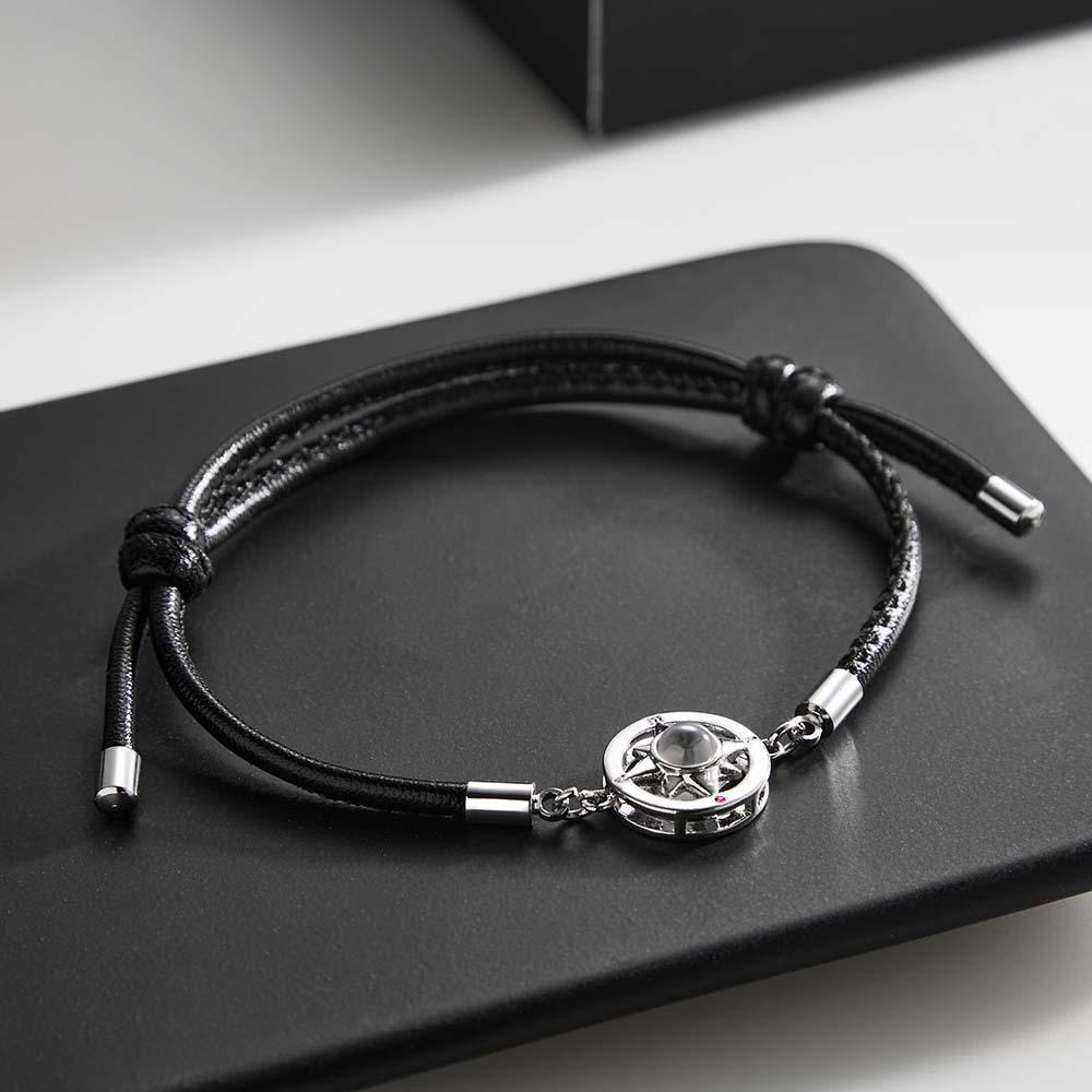 Custom Projection Bracelet Compass Trendy Simple Gifts for Men - yournamenecklaceau