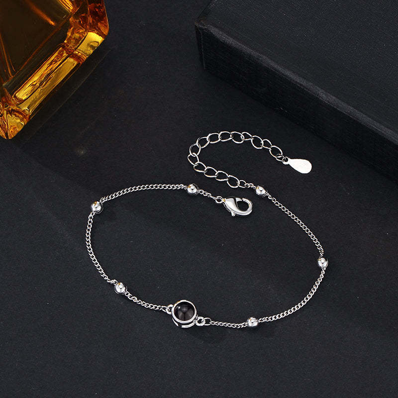 Personalized Projection Photo Bracelet Simple Anniversary Gift For Her - yournamenecklaceau